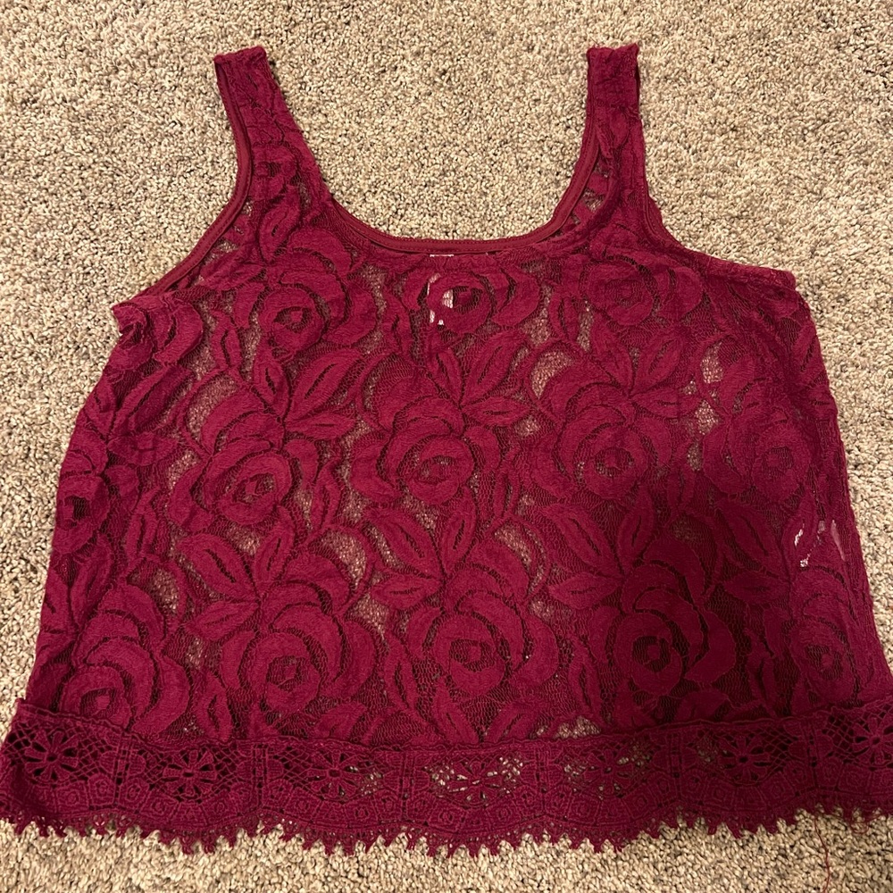 Lace tank top